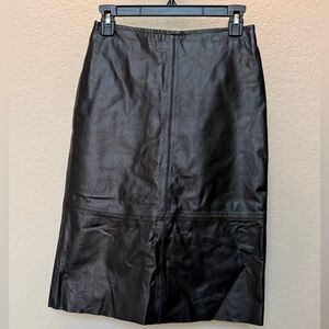 Old Navy Black Leather skirt